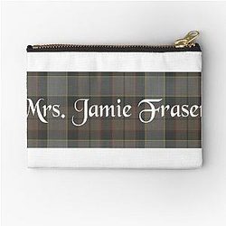 Mrs Jamie Fraser Outlander TV Show Inspired Fraser Tartan Zipper Pouch