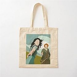 Claire and Jamie Fraser Cotton Tote Bag