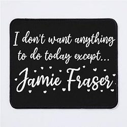 Outlander TV Show Jamie Fraser Book Series Design Mouse Pad