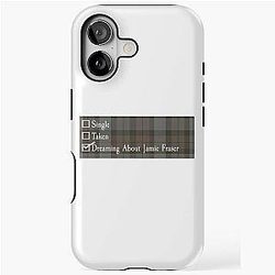 Dreaming about Jamie Fraser Outlander Tartan TV Show Book Series iPhone Case