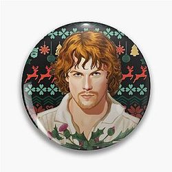 Jamie Fraser Christmas Sweater Pin
