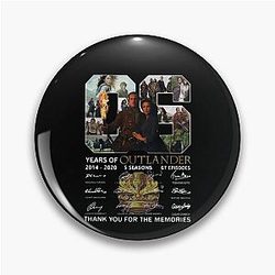 Outlander Signatures Claire Fraser Jamie Fraser Pin