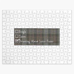 Dreaming About Jamie Fraser Outlander TV Show Book Series Tartan Jigsaw Puzzle