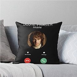 Gifts for Men Jamie Fraser Calling Cute Gift Throw Pillow