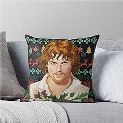 Jamie Fraser Ugly Christmas Pillow
