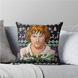 Jamie Fraser Ugly Christmas Pillow