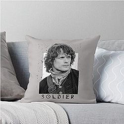 Outlander Jamie Fraser Soldier Throw Pillow