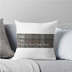 Dreaming about Jamie Fraser Outlander Tartan TV Show Book Series Pillow