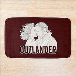of Jamie Fraser and Claire Fraser - Outlander Bath Mat