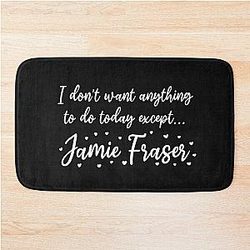 Outlander TV Book Series Jamie Fraser Design Bath Mat
