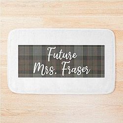 Future Mrs. Jamie Fraser Outlander TV Show Tartan Bath Mat