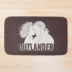 Jamie Fraser and Claire Fraser Outlander Bath Mat