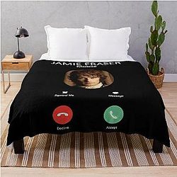 Gifts for Men Jamie Fraser Calling Cute Throw Blanket