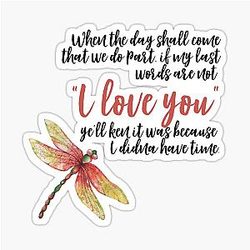 Outlander Jamie Fraser Quote Sticker