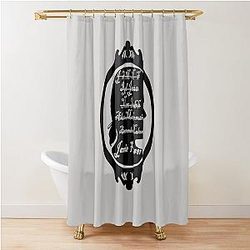 All the Names of Jamie Fraser Monochromatic Shower Curtain