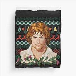 Jamie Fraser Ugly Christmas Sweater Duvet