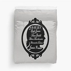 All the names of Jamie Fraser Duvet Cover
