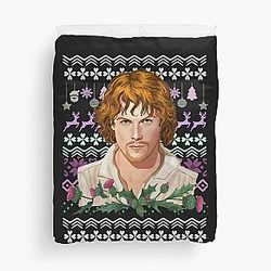 Jamie Fraser Ugly Christmas Duvet Cover