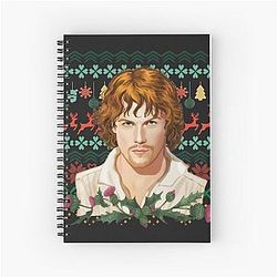 Jamie Fraser Ugly Christmas Sweater Notebook