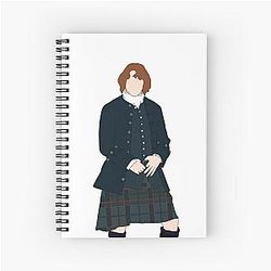 Jamie Fraser Outlander Spiral Notebook