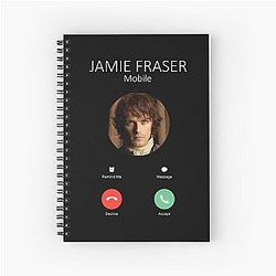 Outlander Jamie Fraser Cute Notebook
