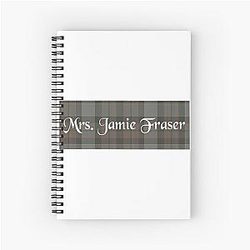Mrs. Jamie Fraser Outlander Fraser Tartan Spiral Notebook