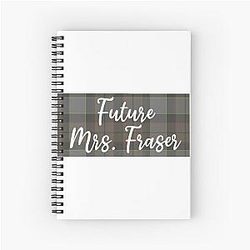 Future Mrs Fraser Outlander TV Show Tartan Spiral Notebook