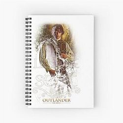 Jamie Fraser Outlander Some Like It Scot Spiral Notebook