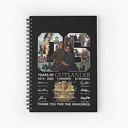 Outlander Signatures Claire Fraser Jamie Fraser Spiral Notebook