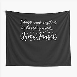 Outlander Book Series Jamie Fraser Funny Design Tapestry