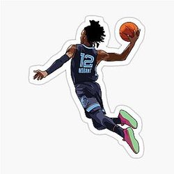 Ja Morant Vector Back Qiang Shi Sticker