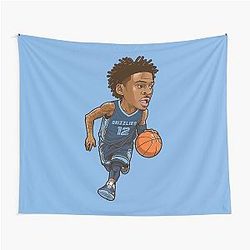 Ja Morant Chibi Tapestry