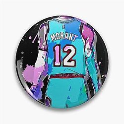Ja Morant Number 12 Basketball Art Pin