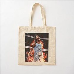 Ja Morant 12" Fire Cotton Tote Bag