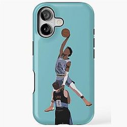 Ja Morant Almost Dunks On Kevin Love iPhone Tough Case