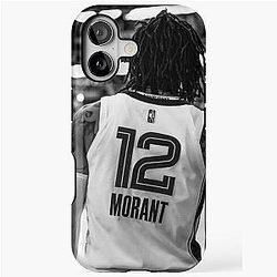 Ja Morant Black iPhone Tough Case