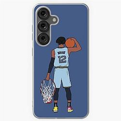 Ja Morant and the rim Samsung Galaxy Case