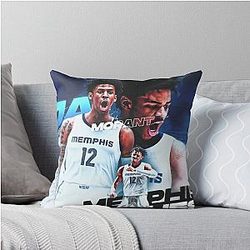 Ja Morant Basketball Throw Pillow