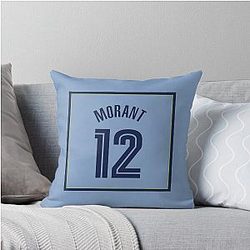 Ja Morant Grizzlies Throw Pillow