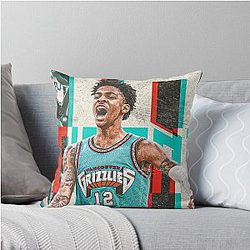 Young Ja Morant Throw Pillow