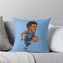 Ja Morant Chibi Throw Pillow