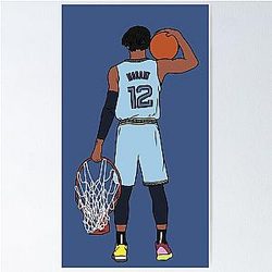 Ja Morant And The NBA Championship Poster