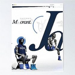 Ja Morant 12 Basketball Poster