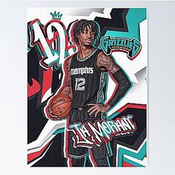 Ja Morant Basketball Poster