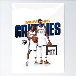 Ja Morant and Jaren Jackson Jr Best Team Poster