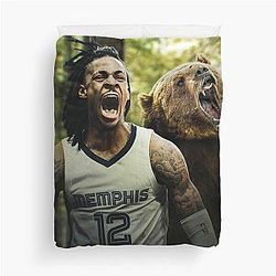 Ja Morant 12 Basketball Duvet Cover
