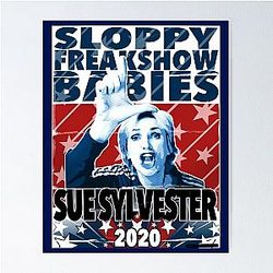 Sue Sylvester Presidential Candidate Glee Jane Lynch Tv Show Movie Funny Trending Poster Simplified