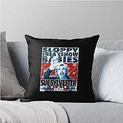 Sue Sylvester Presidential Candidate Glee Jane Lynch TV Show Movie Funny Throw Pillow