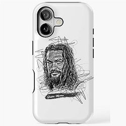 Jason Momoa Abstract Sketch Art Jason Momoa Fan Art iPhone Case