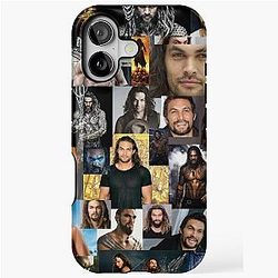 Jason Momoa Abstract Collage iPhone Case